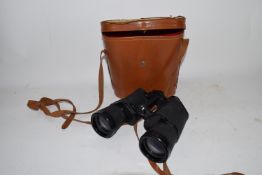 PAIR OF BINOCULARS IN WOODEN BOX