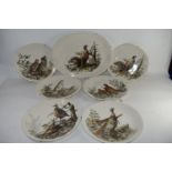 CERAMIC SERVING DISHES WITH GAME BIRDS DECORATION BY JOHNSON BROS