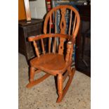 CHILD'S ROCKING CHAIR, APPROX 43CM WIDTH MAX