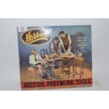 CARDBOARD ADVERTISING FOR BRITISH FRETWORK TOOLS