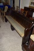 VINTAGE PAINTED PINE PEW, LENGTH APPROX 211CM