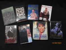 53 One box: film stars autobios and biographries, 14 titles including TOM COURTENAY + KIRK DOUGLAS +