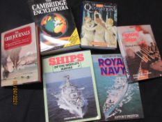 67 One box: Naval warfare interest, mostly large format, 16 titles including BRITISH WARSHIPS OF THE