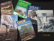 81 One box: Railway interest, large format, 12 titles including STEAM IN THE SUSSEX LANDSCAPE +