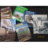 81 One box: Railway interest, large format, 12 titles including STEAM IN THE SUSSEX LANDSCAPE +