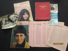 384B: Film ephemera 30 rare items, mainly 60s / 70s including rare Alan Dodd collection