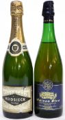 1 bt NV Heidsieck Champagne^ t/w NV Maison Blue Sparkling (2)