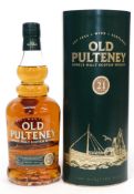 Old Pulteney Single Malt Scotch Whisky^ 21yo^ |The Maritime Malt|^ 70cl^ 46% vol in carton