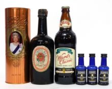 Mixed Lot: 1902 Bass |Kings Ale| commemorative^ t/w presentation cased Cains Jubilee Ale (Golden