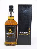 A bottle of Springbank vintage 1997 single malt whisky