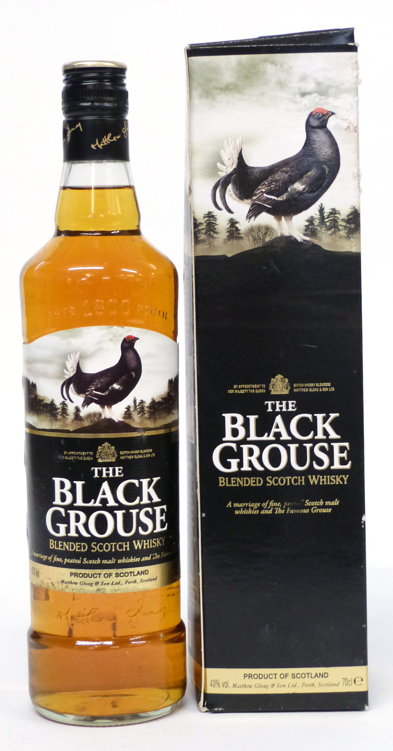 One bottle The Black Grouse blended Scotch Whisky^ 40% vol^ 70cl (boxed)