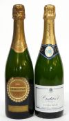 1 bt NV Oudinot Champagne^ t/w 1 bt NV Sparkling Chardonnay (2)