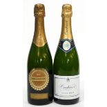 1 bt NV Oudinot Champagne^ t/w 1 bt NV Sparkling Chardonnay (2)