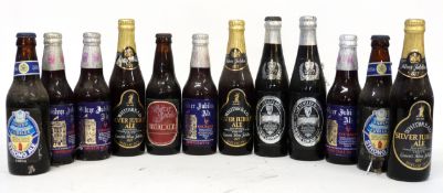 12 various Silver Jubilee Commemorative Ales