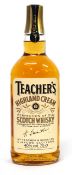 One bottle Teachers Highland Cream Scotch Whisky^ 40% vol^ 75cl