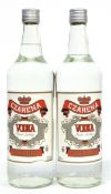 Two 100cl bottles of Czarena Vodka^ 37.5%