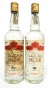 Two vintage bottles of Oldmoor White Rum^ 38%