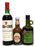 Mixed Lot: bottle of Santa Carolina Reservado (Chile)^ together with small bottle half litre of