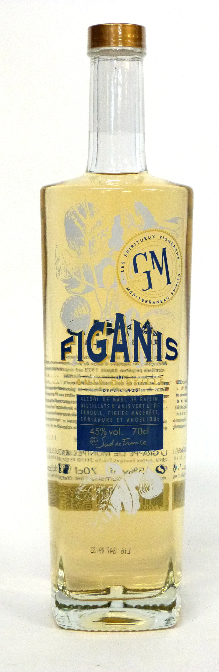 1 bt Anis Distilli Figanis (Pernod-style spirit) - 45%