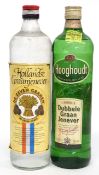 Mixed Lot: one bottle of Hooghoudt Dubbale Graan Jenever (1ltr 35%) together with one bottle of