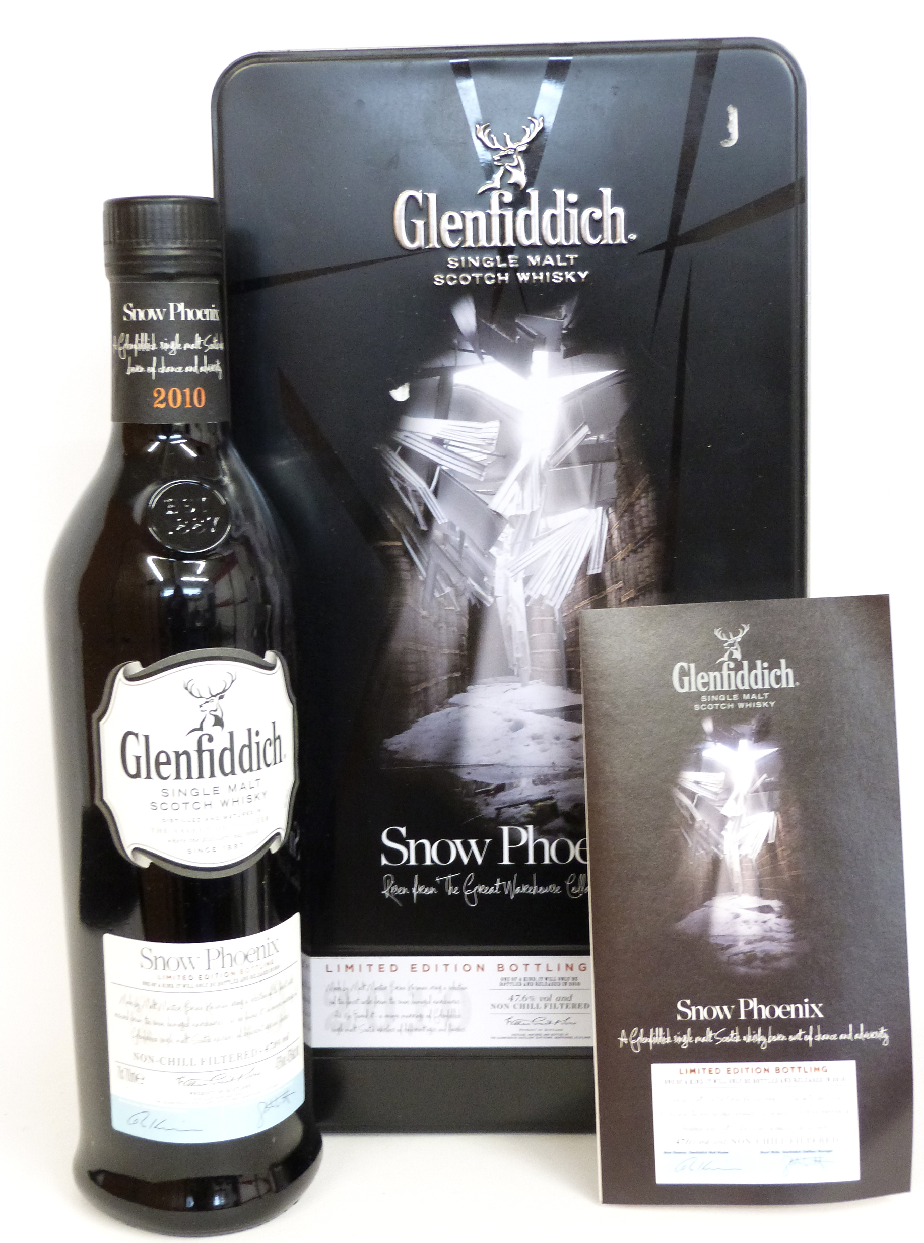 Glenfiddich Snow Phoenix Single Malt Scotch Whisky^ 2010^ limited edition bottling^ 70cl^ 47.6%