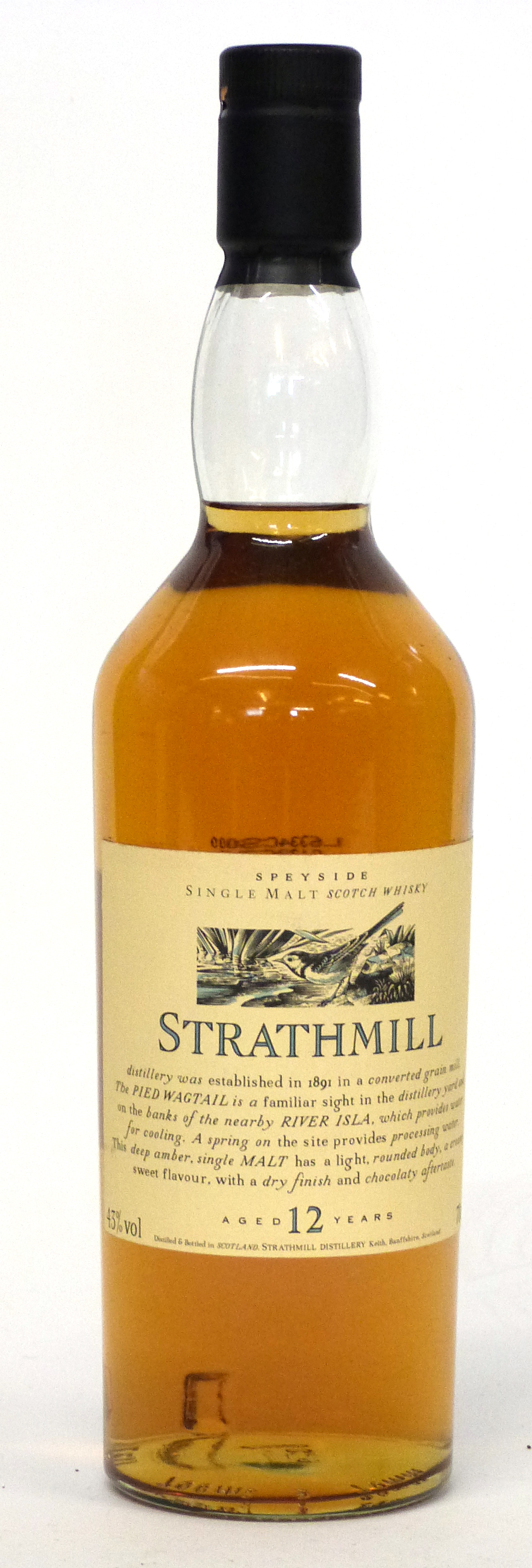 One bottle Strathmill Flora & Fauna 12yo Scotch Whisky