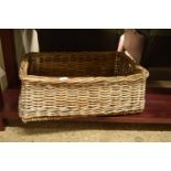 LARGE LOG BASKET, APPROX 69 X 44CM