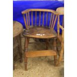 LATE C18TH/EARLY C19TH CHILDS HIGH CHAIR