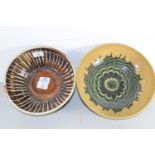 FOREST OF DEAN POTTERY BOWL, TOGETHER WITH A HOLKHAM POTTERY BOWL