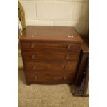 COMMODE FORMED AS A CHEST OF DRAWERS, APPROX 62 X 43CM