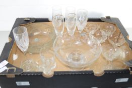 BOX CONTAINING GLASS WARES