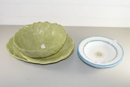 MAINLY GREEN GLAZED CERAMICS