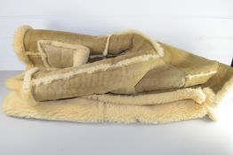 BOX CONTAINING SHEEPSKIN JACKET