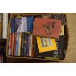 BOX CONTAINING MIXED BOOKS - HISTORY OF THE P&O LINE, LITTLE LORD FAUNTLEROY, NOVELS ETC