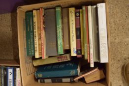 BOX CONTAINING BOOKS, MOSTLY COOKING INTEREST, INCLUDING ART OF FRENCH COOKERY, LAROUSSE