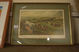 PRINT OF THE AYLESBURY STEEPLECHASE