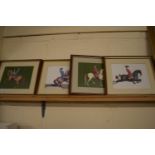 PRINTS OF HUNTING SCENES, FOXHUNTING ETC