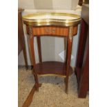 SMALL EMPIRE STYLE SIDE TABLE, WIDTH APPROX 44CM