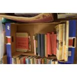 BOX CONTAINING VINTAGE BOOKS INCLUDING EXPLORERS OF THE WORLD, SMALL 1950S VOLS ETC