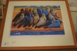 PRINT OF SEALS AT BLAKENEY POINT BY LEWIS, 106/500