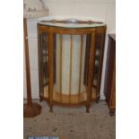 CIRCA 1950S CHINA CABINET, WIDTH APPROX 88CM