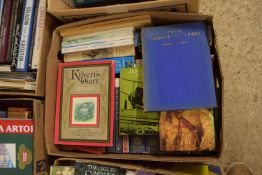 BOX CONTAINING MIXED BOOKS - OXFORD HISTORY OF MUSIC, HISTORICAL INTEREST ETC