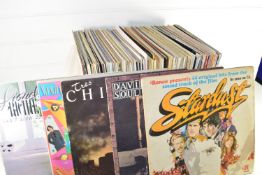 PLASTIC BOX OF LPS, POP MUSIC - FOREIGNER, FRANKIE GOES TO HOLLYWOOD, ROXY MUSIC ETC