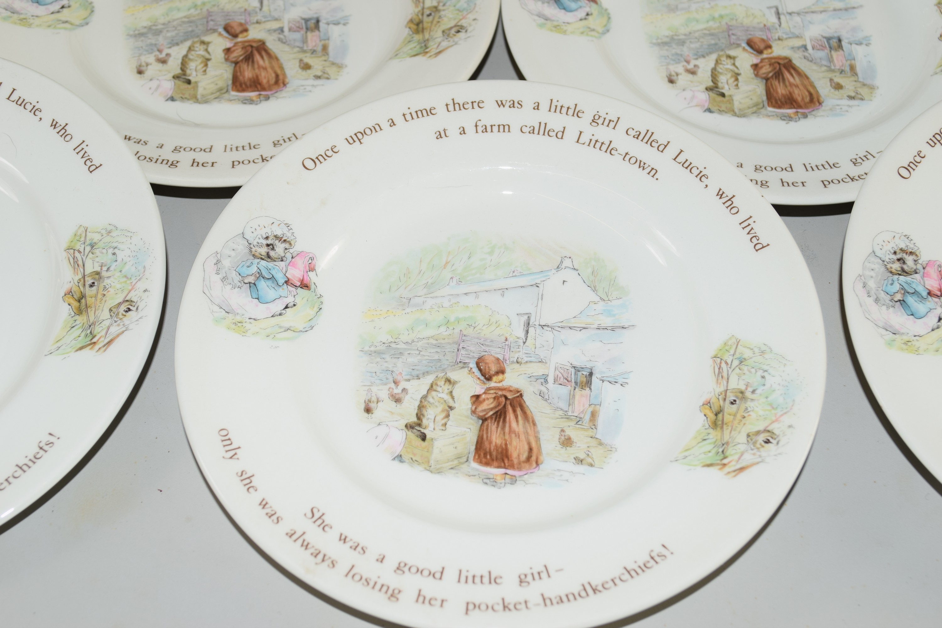 WEDGWOOD BEATRIX POTTER TEA WARES, CUPS, SAUCERS, PLATES, SIDE PLATES ETC - Image 3 of 3