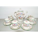 SMALL TEA SET IN THE CHINESE ROSE PATTERN BY COPELAND