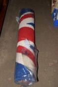 UNION JACK RUG, WIDTH APPROX 104CM