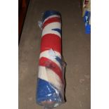 UNION JACK RUG, WIDTH APPROX 104CM