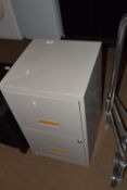 SMALL TWO-DRAWER FILING CABINET, 42CM WIDE