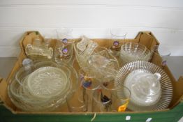 BOX CONTAINING GLASS WARES