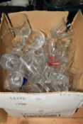 BOX CONTAINING WINE GLASSES